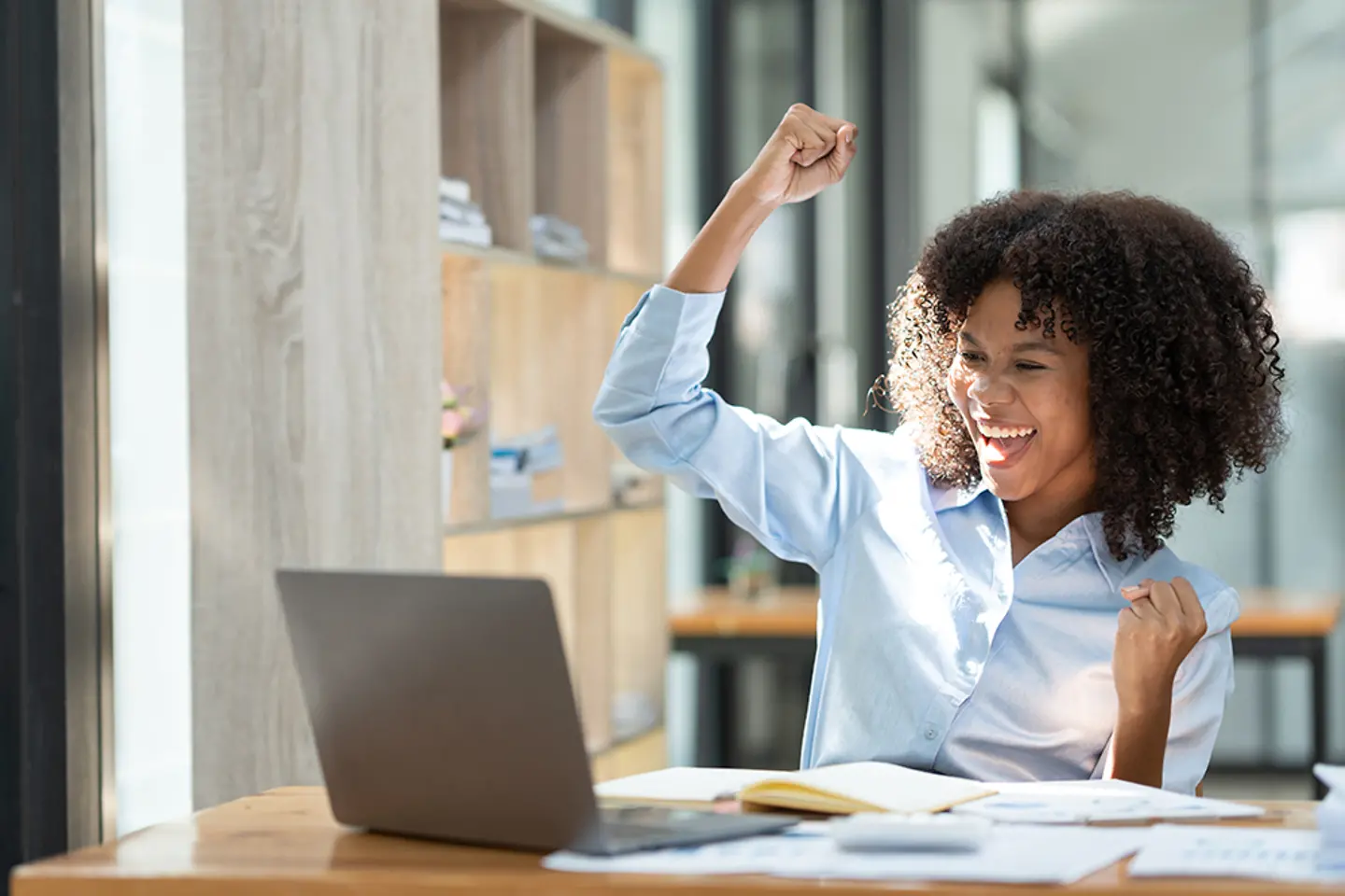 Businesswoman, manager, or freelancer working remotely from home