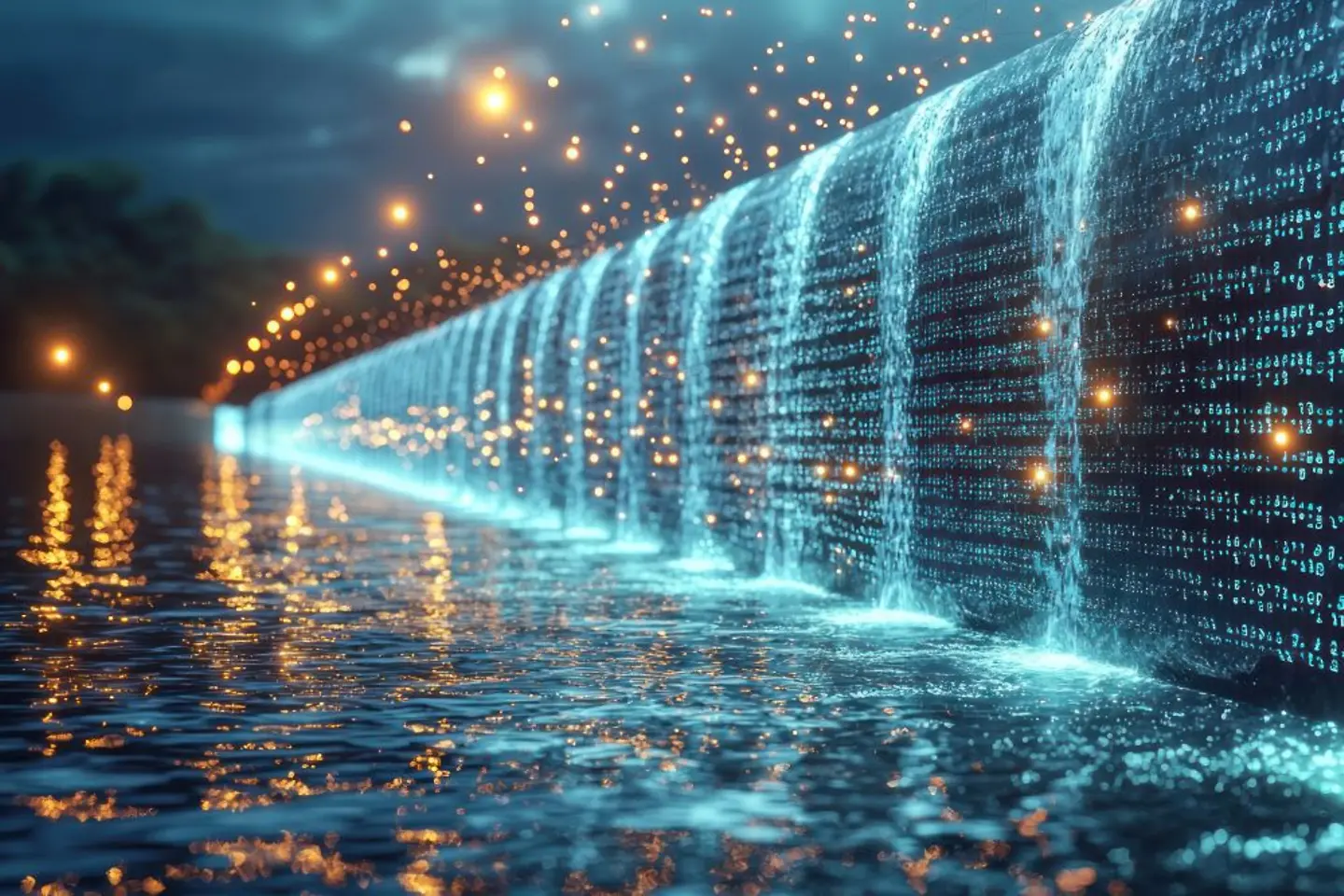 Digital waterfall
