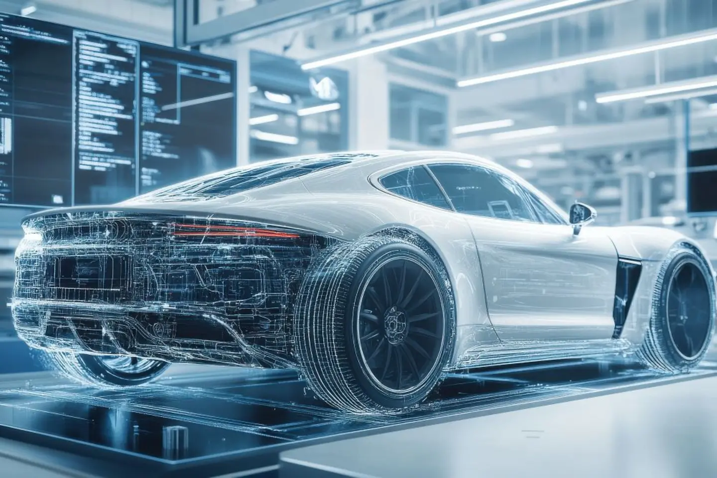 AI-generated image - Futuristic sports car 3d illustration, AI-generated image