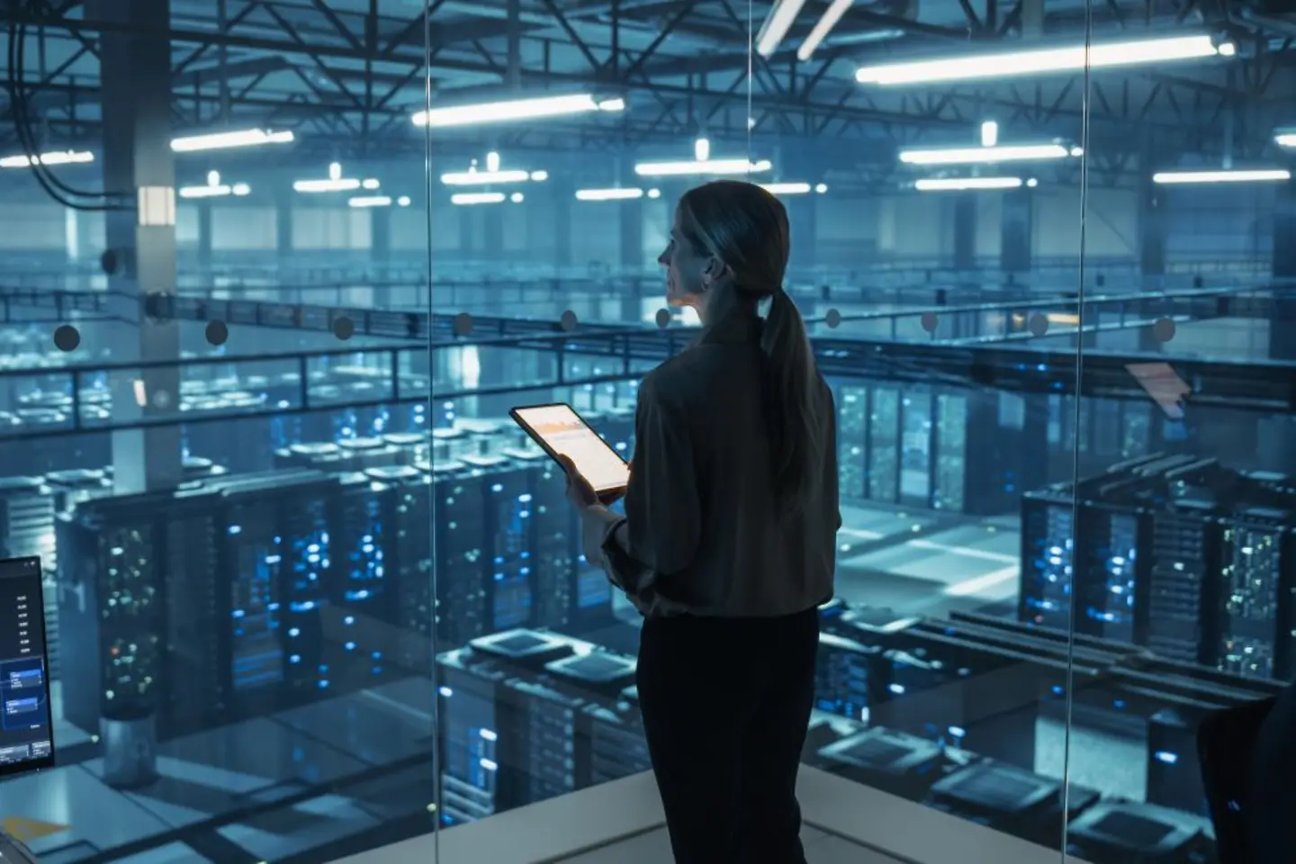 Cyber-Security-Experte in einem Rechenzentrum