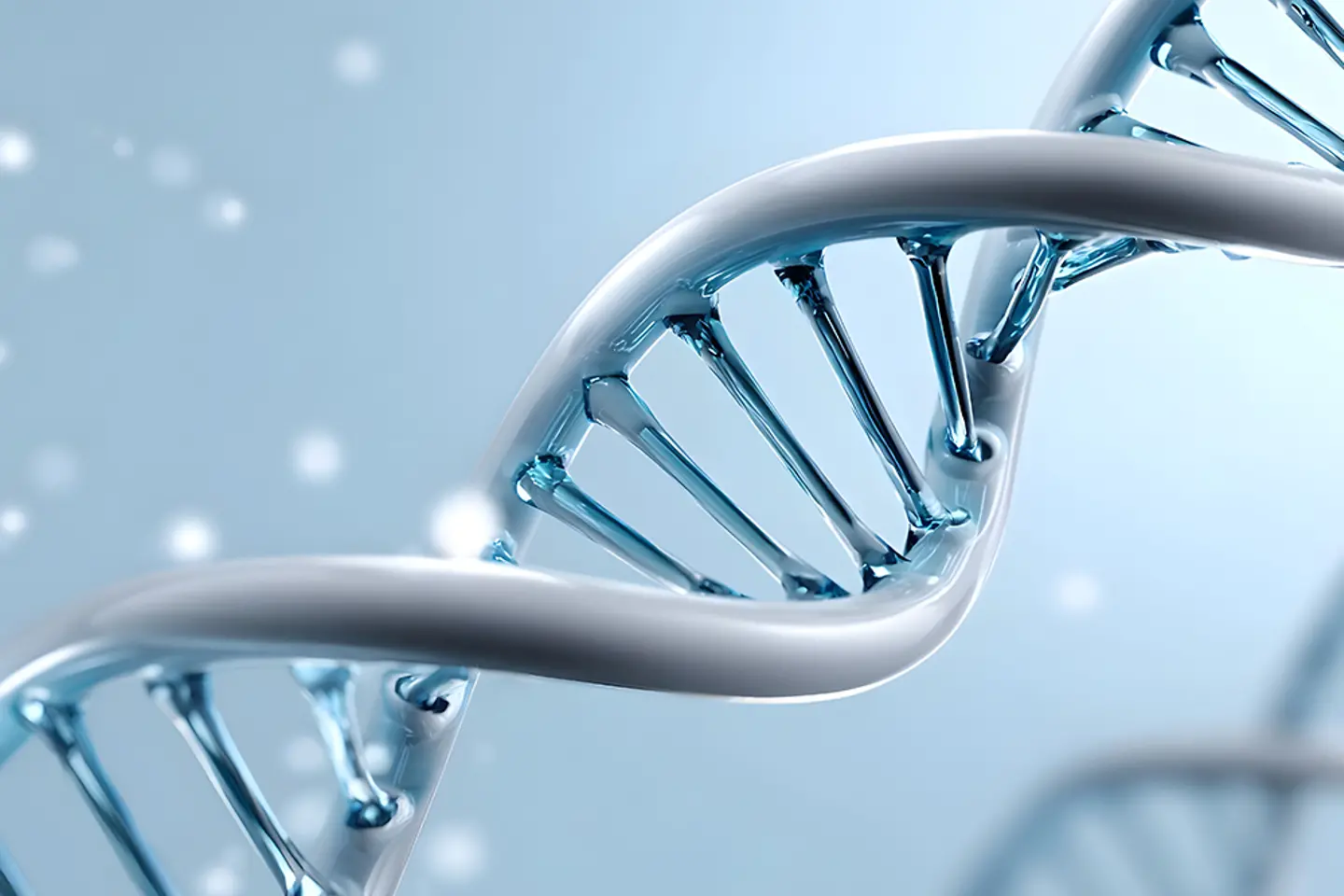AI-generated image - AI generated image of a DNA spiral