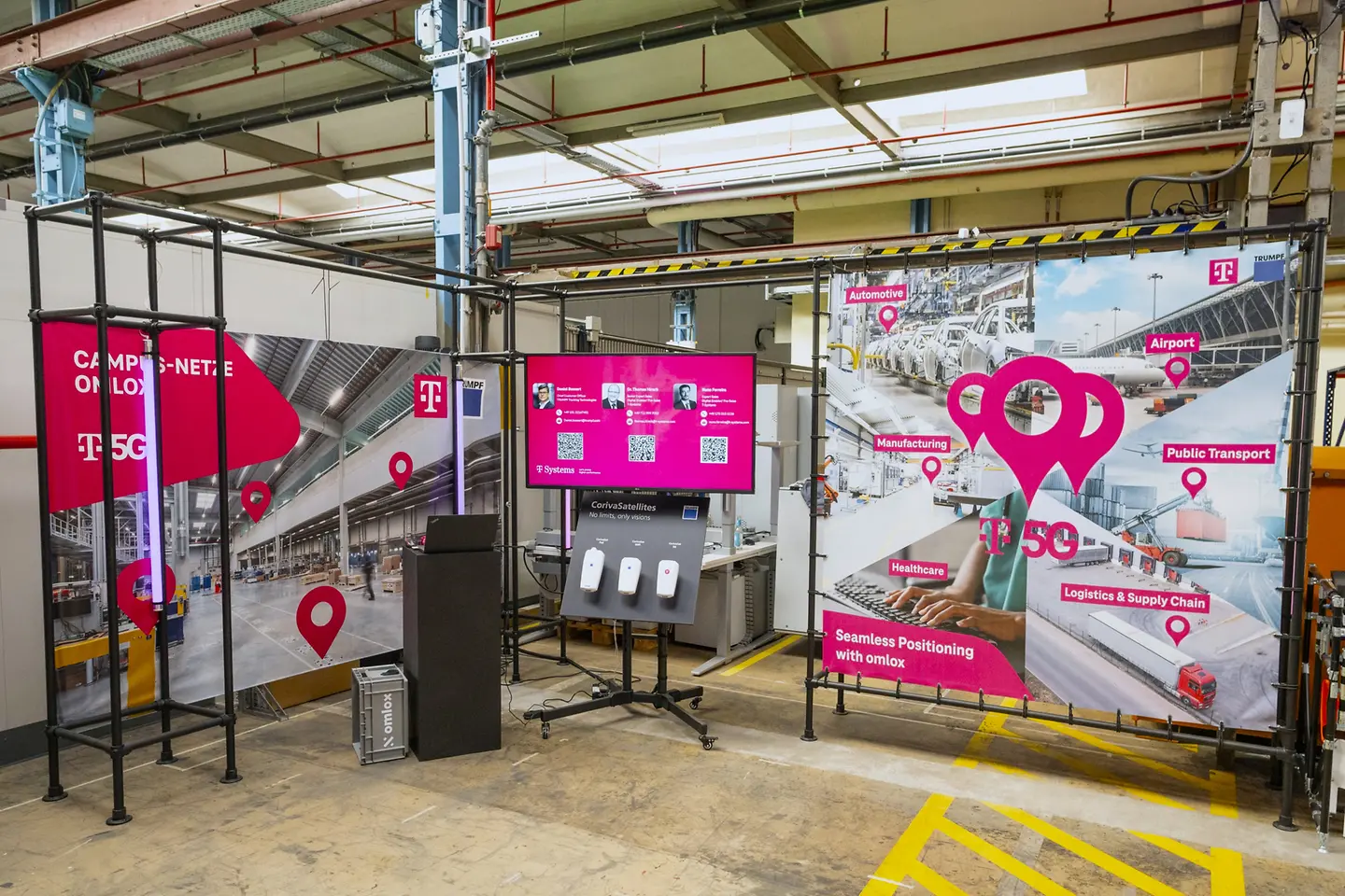 Photo in the factory hall at Werner von Siemens Centre